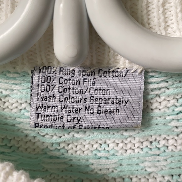 Vintage Cotton T Shirt Style Sweater - Picture 3 of 4